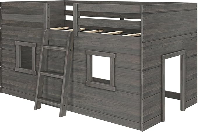 Max & Lily Modern Farmhouse Twin Low Loft Bed - Image 3