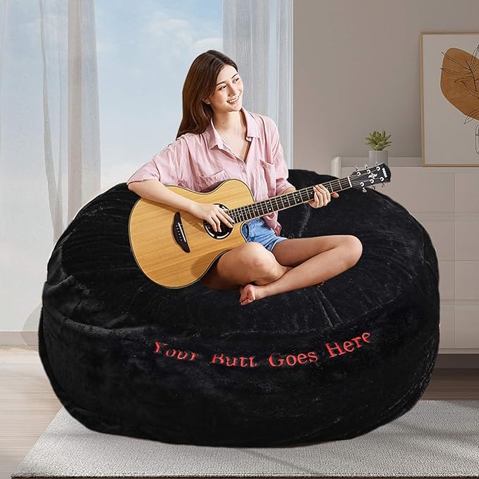 BCU 6FT Bean Bag Chair for Adults and Kids Without Filler Giant Stuffed Animal by BCU