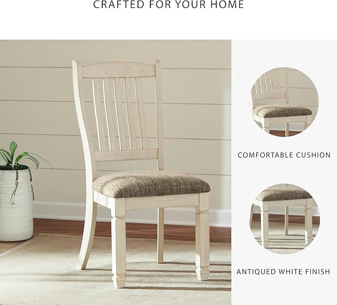 Signature Design by Ashley Bolanburg 20" Upholstered Dining Room Chair - Image 5