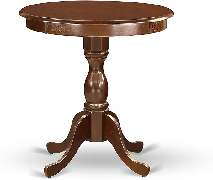 East West Furniture ESDL3-MAH-W 3 Piece Dinette Set - Image 4