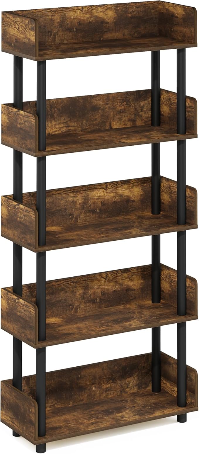Furinno Turn-N-Tube 5-Tier Multipurposes Display Rack, Open Shelf Rack/Storage - Image 5