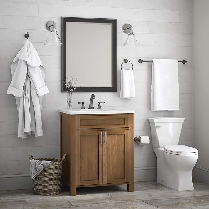 Franklin Brass Kinla 5-Piece Bathroom Set Oil-Rubbed Bronze 18', Toilet Paper - Image 15