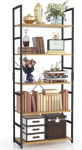 NUMENN 5 Tier Bookshelf, Tall Bookcase Shelf Storage Organizer, Modern Book by NUMENN