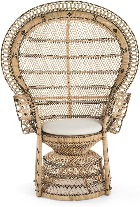 KOUBOO Grand Pecock Retro Peacock Chair in Rattan - Image 4