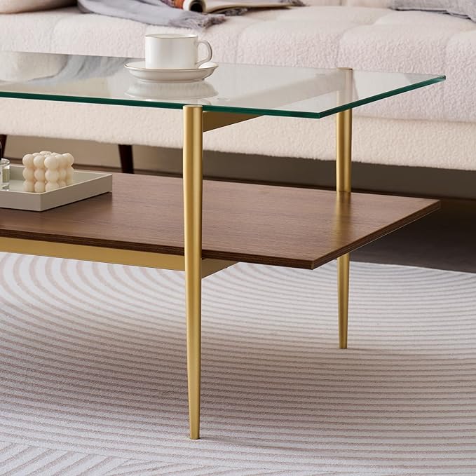 Rectangle Coffee Table, Mid-Century Modern Design, L41 W21 x H17, - Image 7
