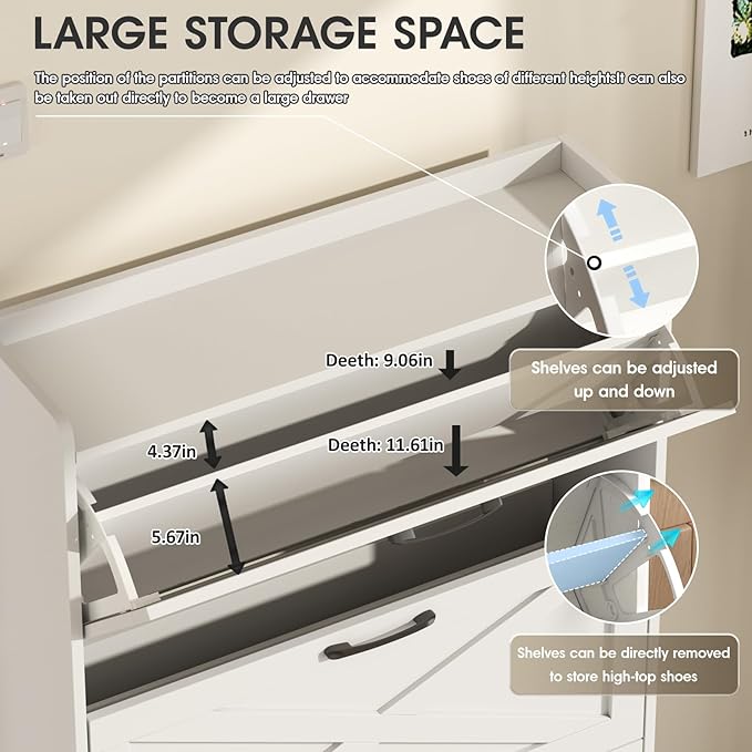Maupvit Shoe Storage Cabinet - Image 6