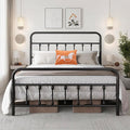 Full Size Bed Frame-Classic Metal Platform Bed Frame Mattress Foundation by CLIBFENG