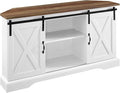Walker Edison Everette Modern Farmhouse Double Sliding X Barn Door Stand by WalkerEdison