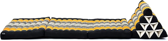 Leewadee 3-Fold Mat with Triangle Cushion – Comfortable TV Pillow, Foldable - Image 9