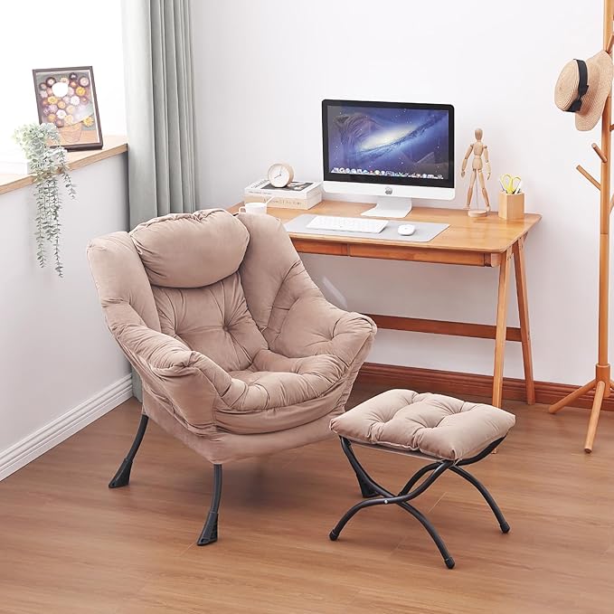 Lazy Chair and Ottoman, Large Accent Lounge Chair - Image 6