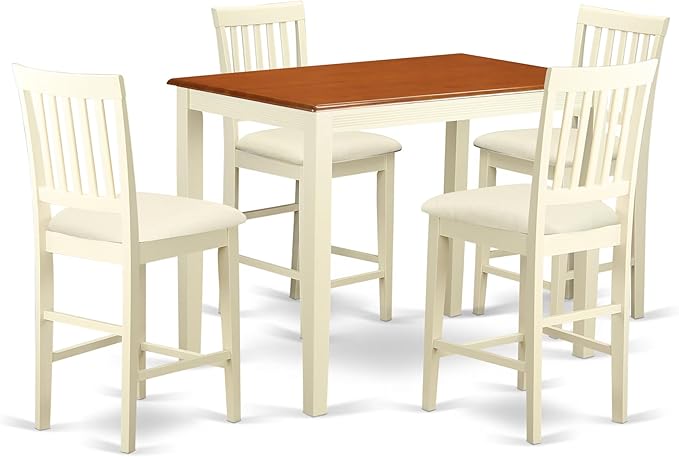 East West Furniture YAVN5-WHI-C 5 Piece Kitchen Counter Set Includes a by EastWestFurniture