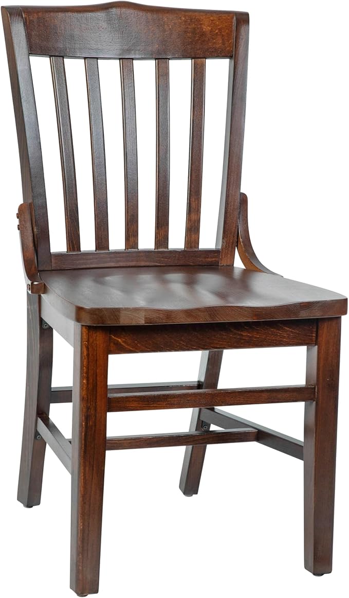 Flash Furniture Hercules Series School House Back Mahogany Wood Dining Chair by FlashFurniture