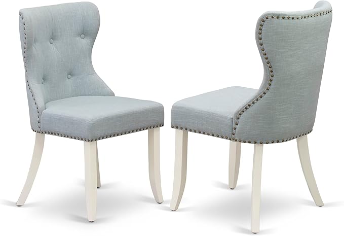 East West Furniture V097SI215-6 6 Piece Dining Room Table Set Contains a - Image 4