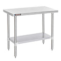 DuraSteel 30x48 Stainless Steel Work Table by DuraSteel