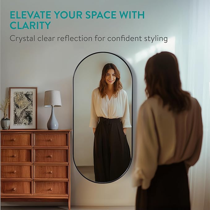 Navaris Full Length Arch Mirror, Living Room, Bathroom or Hallway - Image 2
