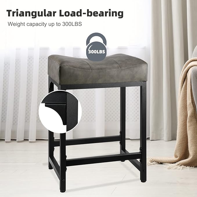 Counter Height Bar Stools Set of 2, 24 Inch Stools - Image 6