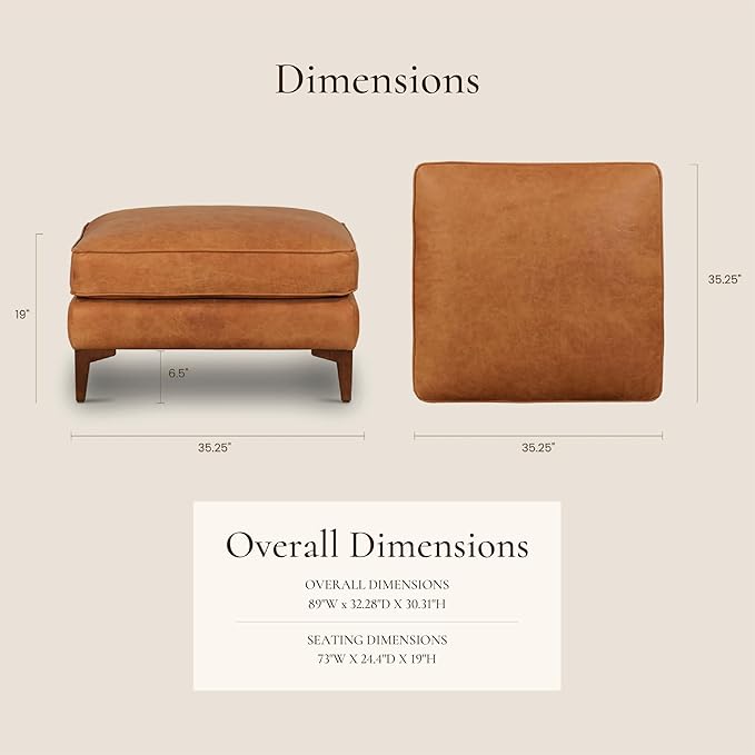 POLY & BARK Essex Ottoman - Image 3