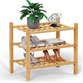 Haddockway small 3 Tier Bamboo Shoe Rack Storage Organizer, Small Space by Haddockway