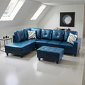 L Shaped Couch PU Leather Sectional Couch Upholstered 3 Pieces Sofas by LynginsCreativeLife
