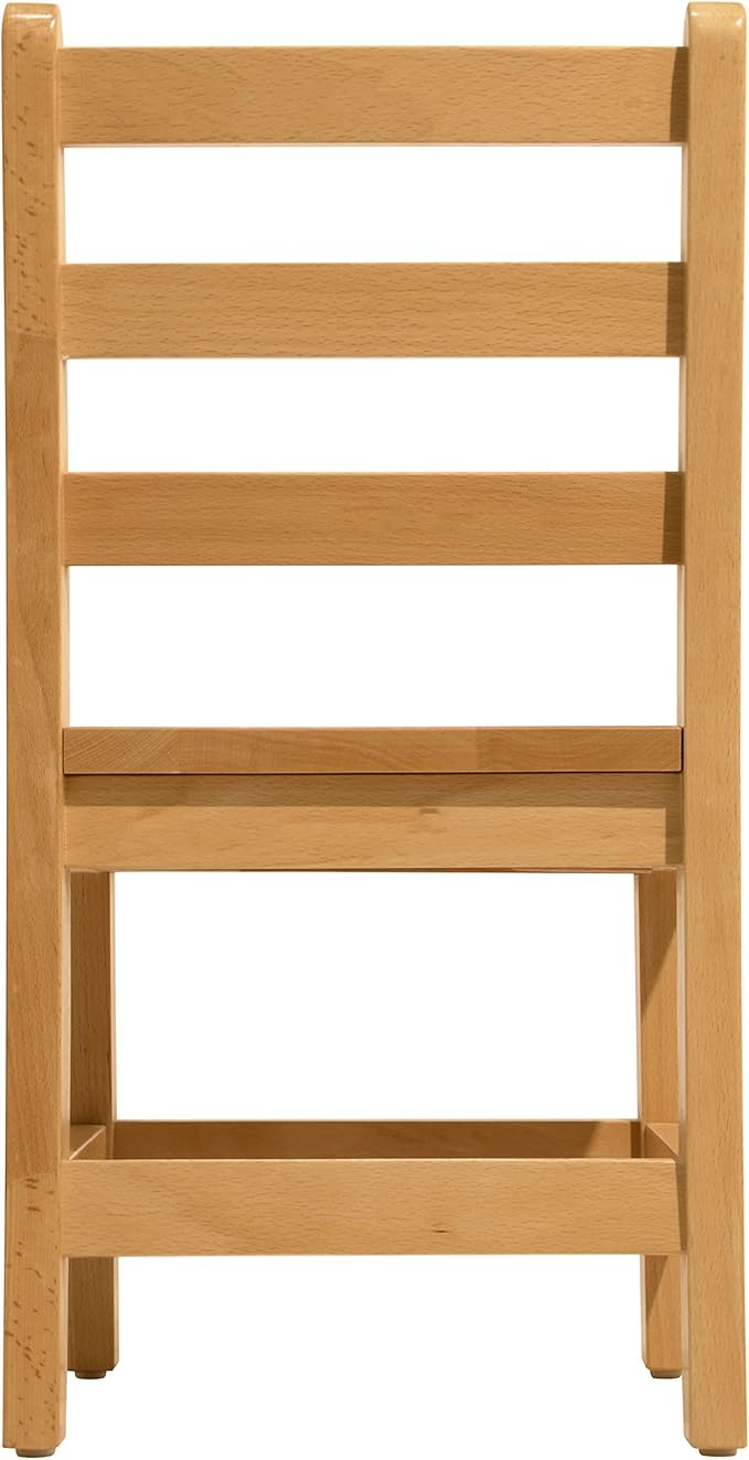 Kids Wooden Chair Set, Fully Assembled Youth Ladderback Wood Chairs - Image 9