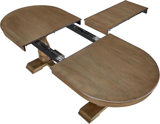 KEIKI Retro 7-Piece Wooden Dining Table Set - Image 5