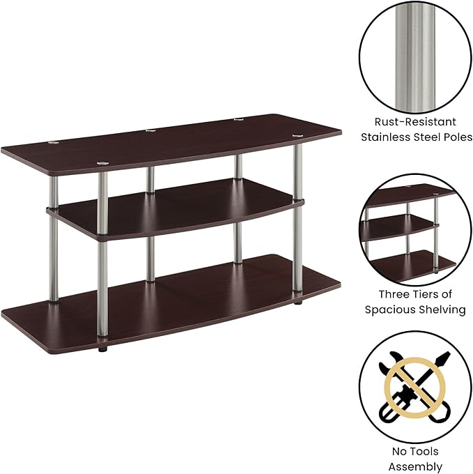 Convenience Concepts Designs2Go No Tools 3-Tier Wide TV Stand 42" - Image 5