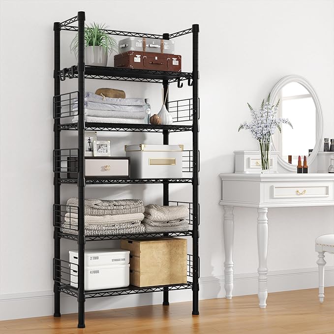 Metal Storage Rack, Storage Organizer Shelves - Image 5