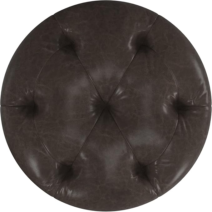 Hillsdale Krauss Backless Swivel Counter Height Stool, Dark Brown - Image 11
