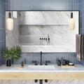 55x36 Inch Black Bathroom Mirror by Bonverre