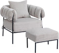 HollyHOME Modern Velvet Accent Chair by HollyHOME