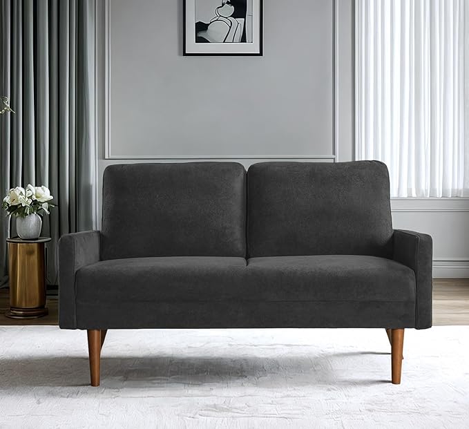 Kent Velvet Loveseat Sofa, European Style - Image 2