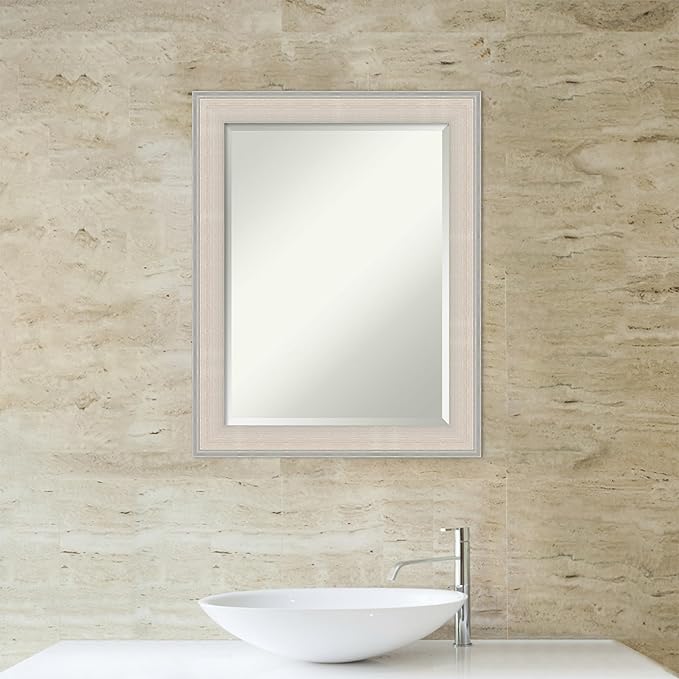 Amanti Art White Bathroom Mirror - Image 6