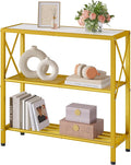 Hoctieon Industrial Console Table, 3 Tier Entryway Table, Metal Frame, Sofa by Hoctieon
