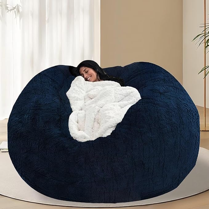 BCU 7FT Big Bean Bag for Adults Kids Without Filling Oversized Bean Bag Chair by BCU