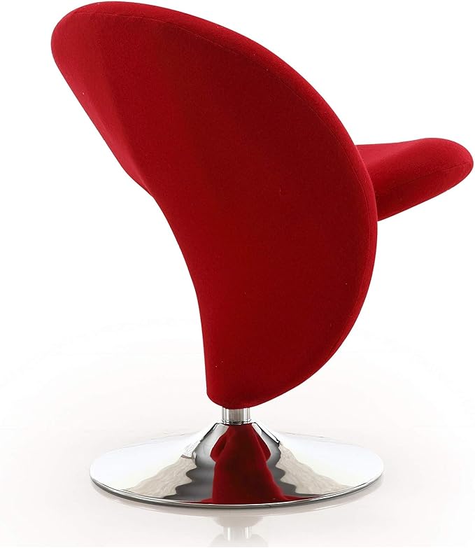Manhattan Comfort Curl Swivel Accent Chair Set of 1 - Image 5