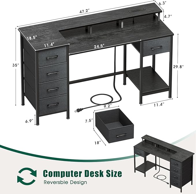 47 Inch Computer Gaming Desk - Image 3