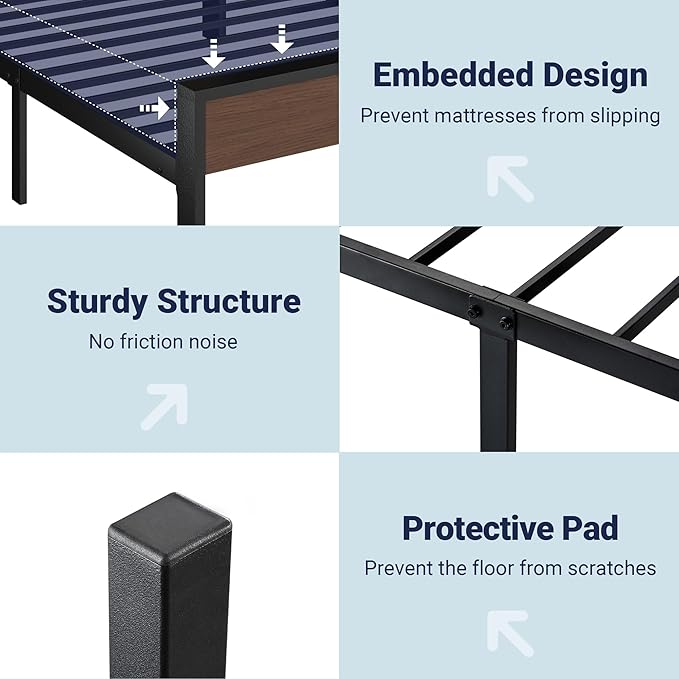 Allewie Twin Size Platform Bed Frame - Image 6