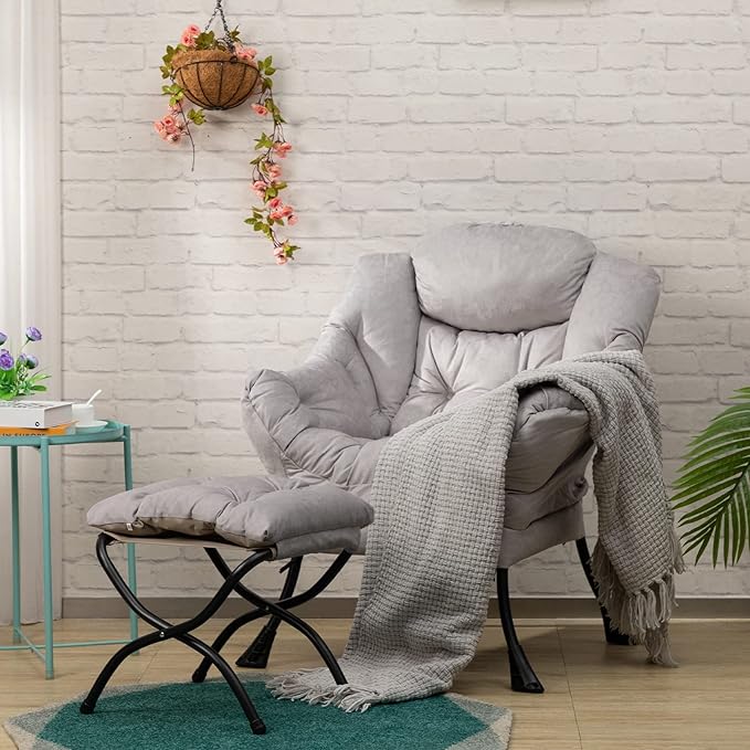 HollyHOME Fabric Lazy Chair - Image 2