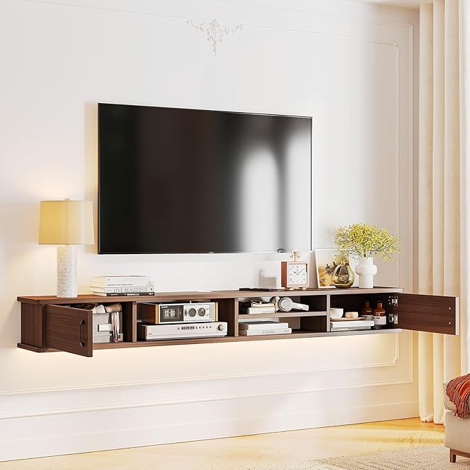 Floating TV Stand, Floating TV Shelf, Wall TV Cabinet, Floating Entertainment - Image 6