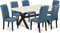 East West Furniture X627EL121-7 7 Piece Dining Room Table Set Consist of a by EastWestFurniture