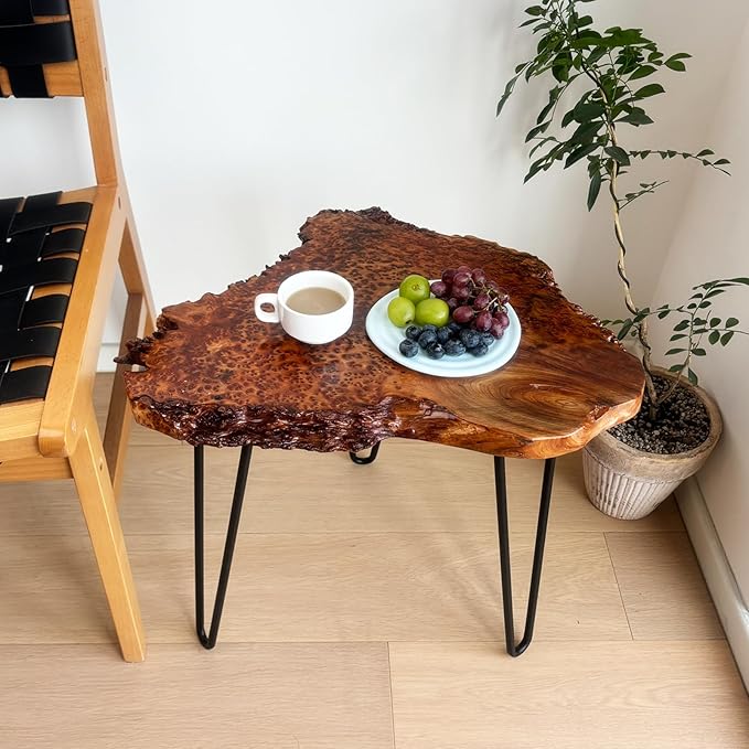 Live Edge Coffee Table, Natural Wood Coffee Table - Image 4