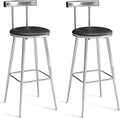 Bar Stools, Bar Chairs with Backrest and Footrest, Industrial Counter Stools by IRCPEN