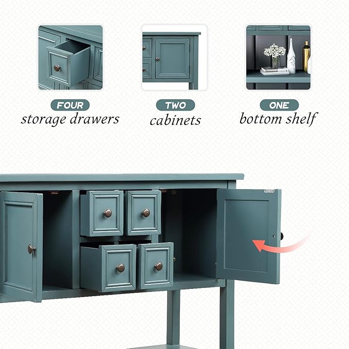 Merax Wood Farmhouse Buffet Table - Image 7