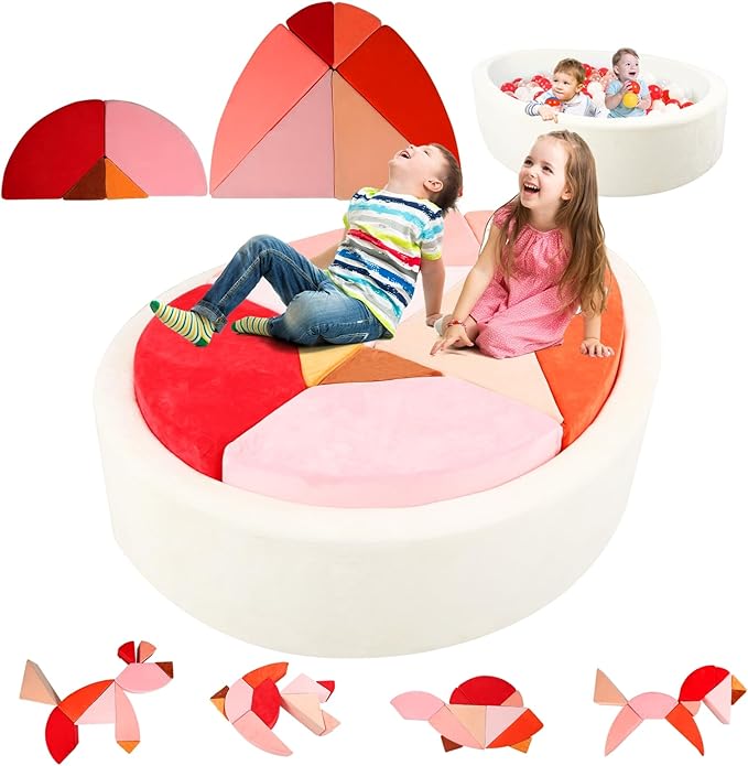 Kids Play Couch, 2-in-1 Egg-Shape Kid Plays Sofa by HeyPappy