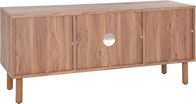 SAFAVIEH Home Collection Ophelia Oak Brown 2-Door 2-Shelf Entertainment Media - Image 14