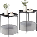 VECELO Round Side/End Table by VECELO
