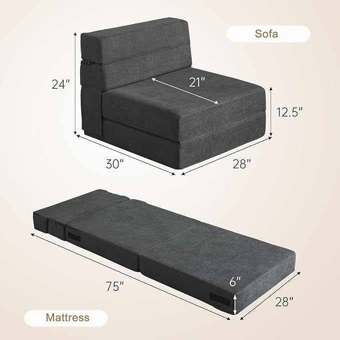 Folding Sofa Bed Single Size - Image 3