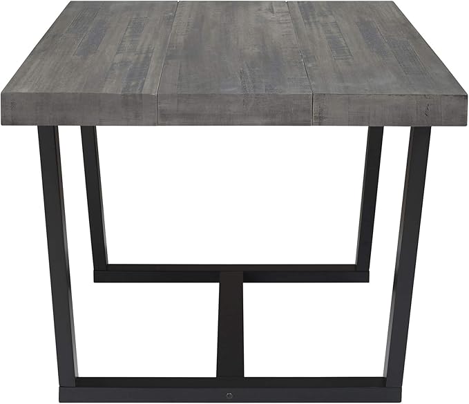 Walker Edison Andre Modern Solid Wood Dining Table, 52 Inch - Image 7