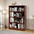 Wooden Bookcase with Adjustable Shelves, 4 Tier Wooden Bookshelf by Unknown