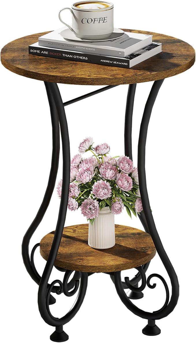 X-cosrack End Table, Round Side Table - Image 3